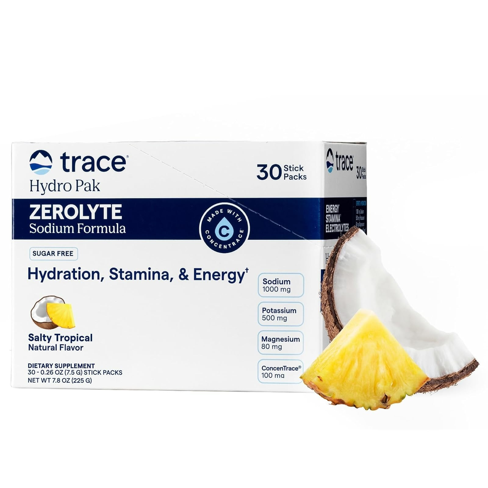 ZeroLyte Electrolyte Drink Mix - Salty Watermelon, 30 Packets