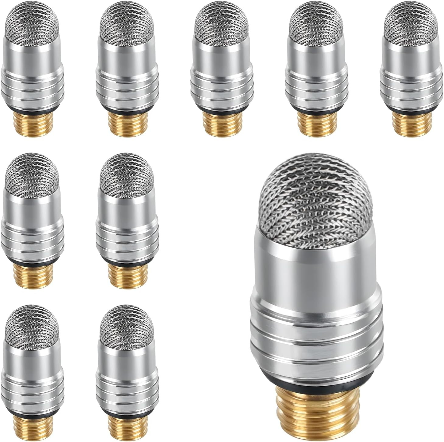 10 PCS Universal Mesh Stylus Replacement Tips Soft Fiber Touch Screen Tip Caps