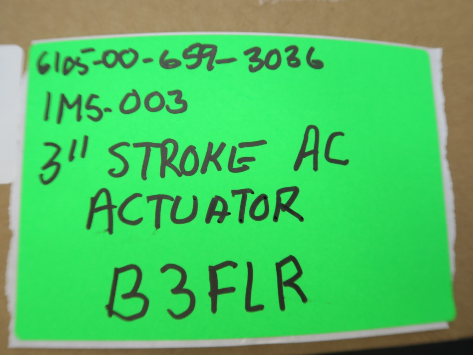 3” Stroke AC Linear Actuator Military [B3FL]