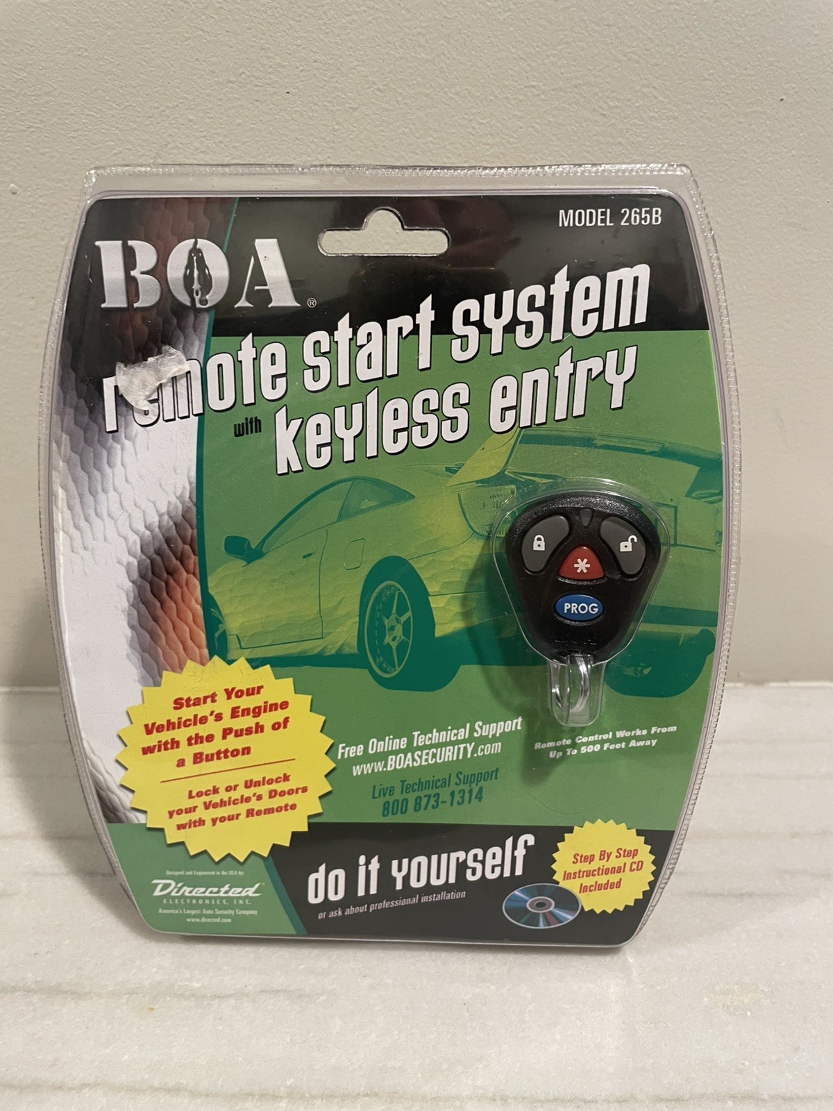 BOA Remote Start System & Keyless Entry 265B Installation Kit Universal