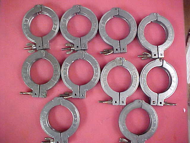 HPS VACUUM PRODUCTS KF-50 VACUUM CLAMP, LOT OF 10
