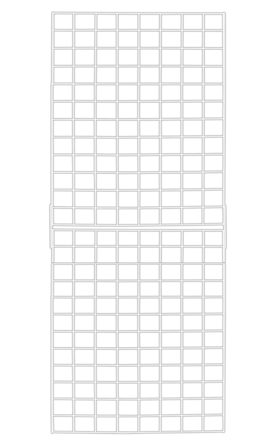 SSWBasics White 2' X 6" Wire Grid Kit - (2) 2' X 3" Panels