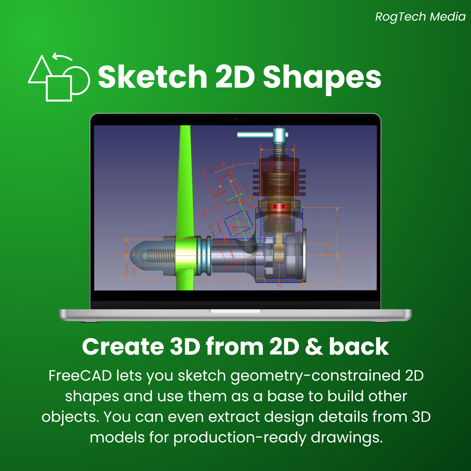 Professional CAD 2D 3D Parametric Graphic Modeling Software for Windows & Mac