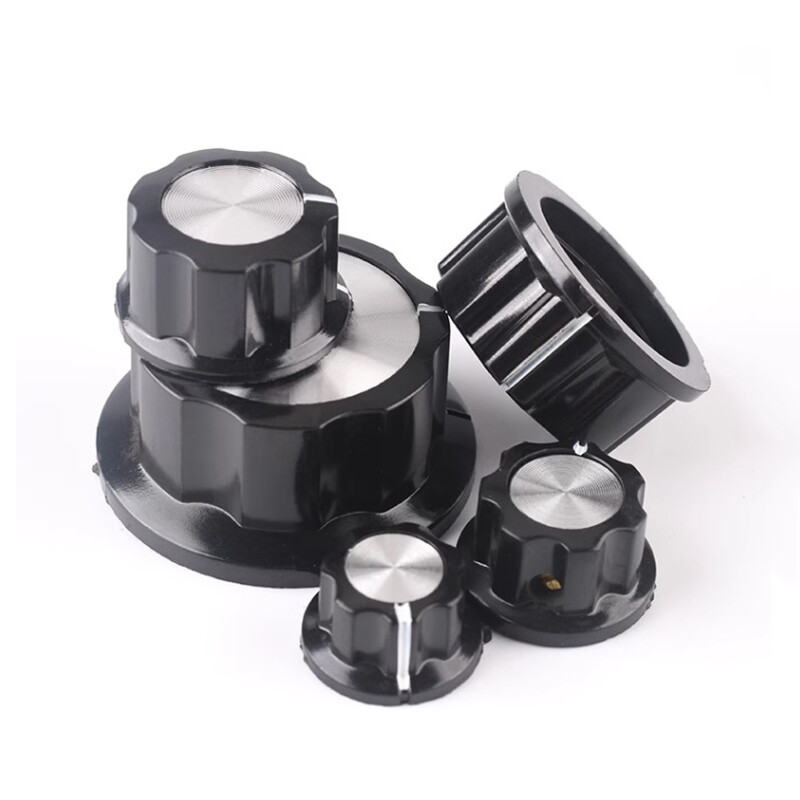 Potentiometer Control Turning Knob Bakelite 19.5mm to 45mm for 6mm Shafts