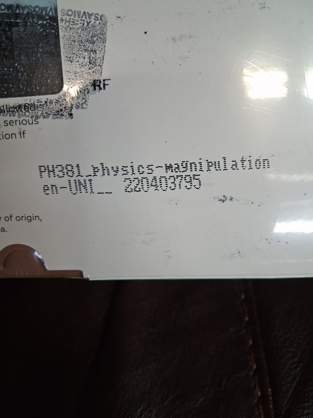 MEL Science Kit PH381 Physics Magnipulation New In Sealed Box