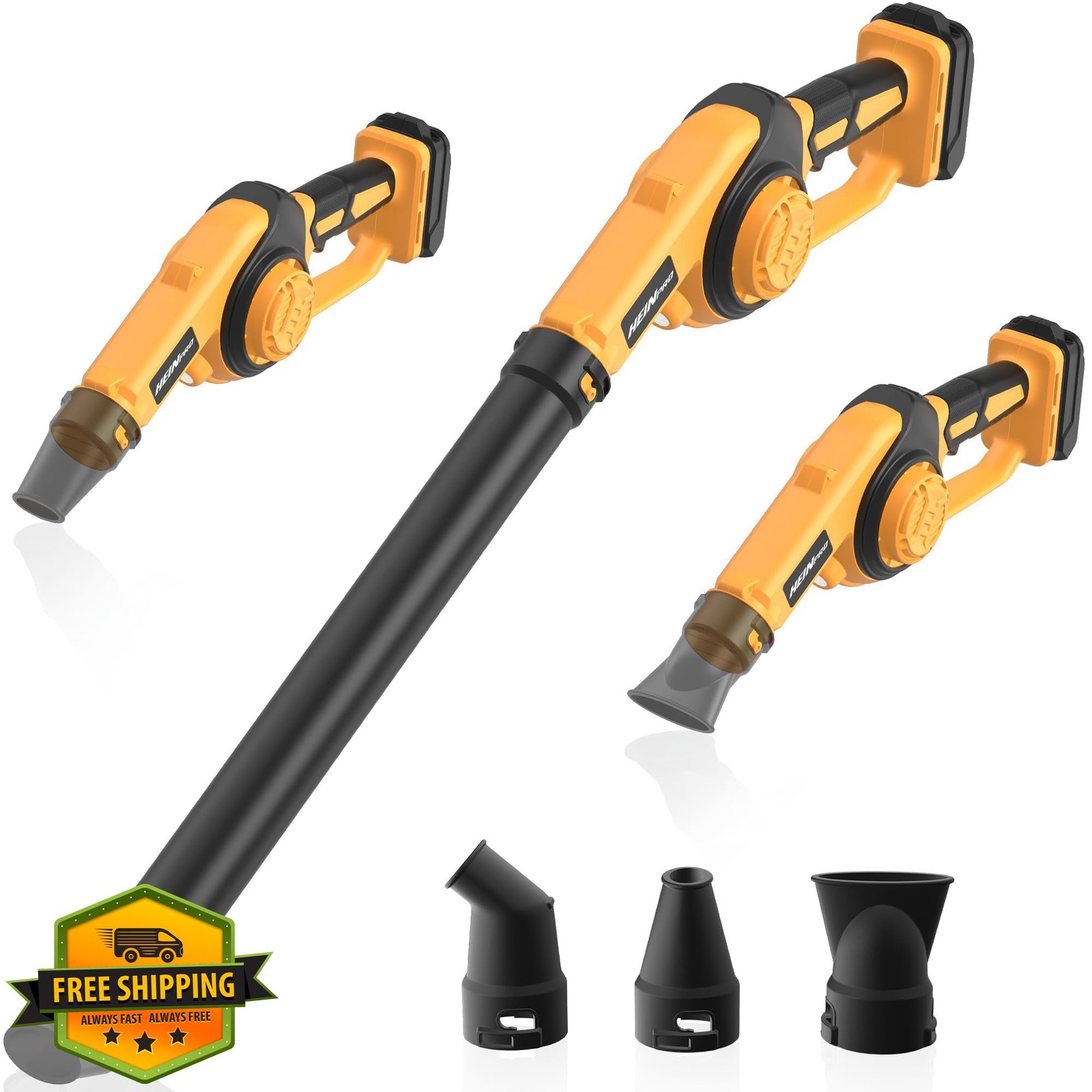 HEINPRO Cordless Leaf Blower, Dewalt 20V Max Tool Only, 200MPH