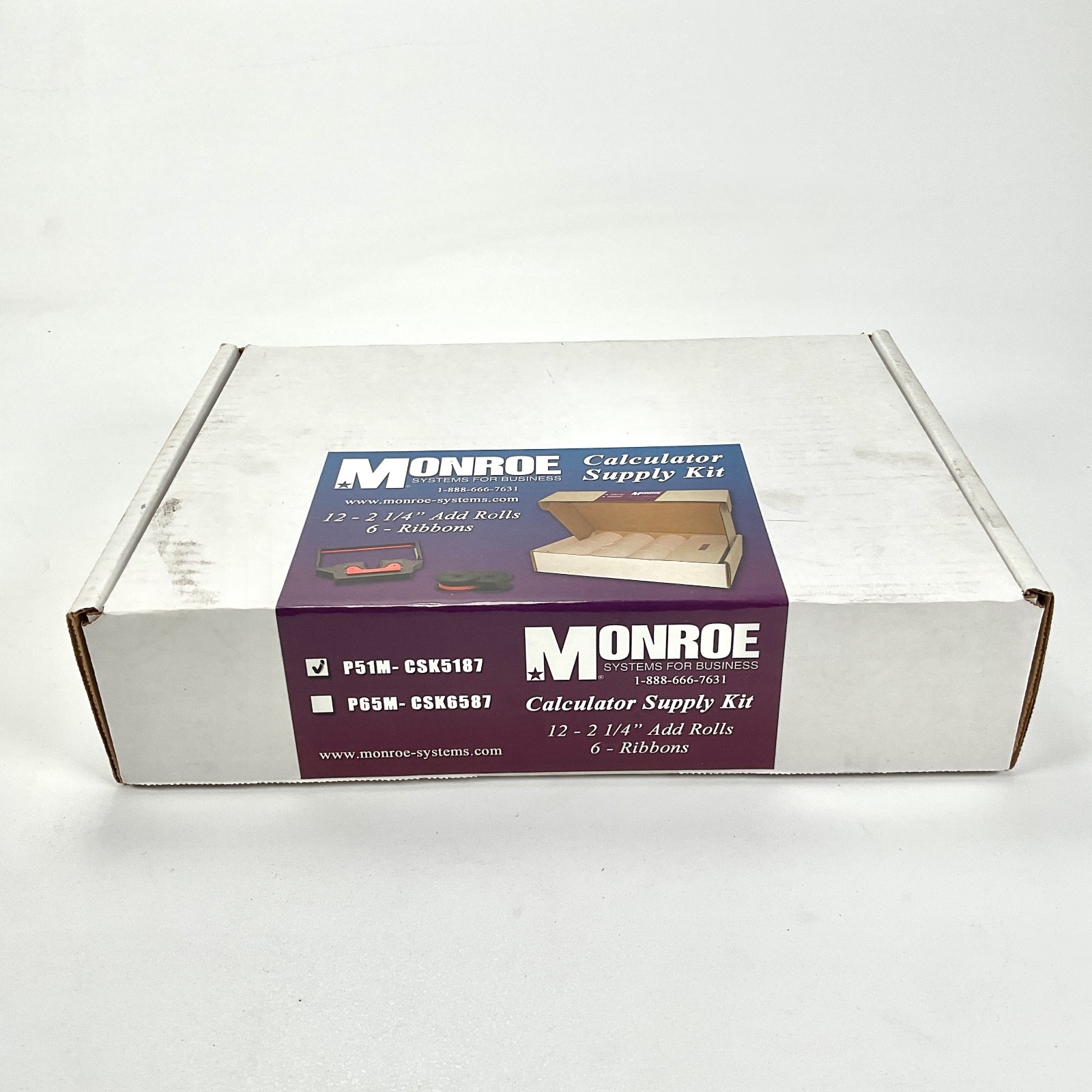 Monroe Systems For Business Calculator Supply Kit P51M-CSK5187 Factory Sealed
