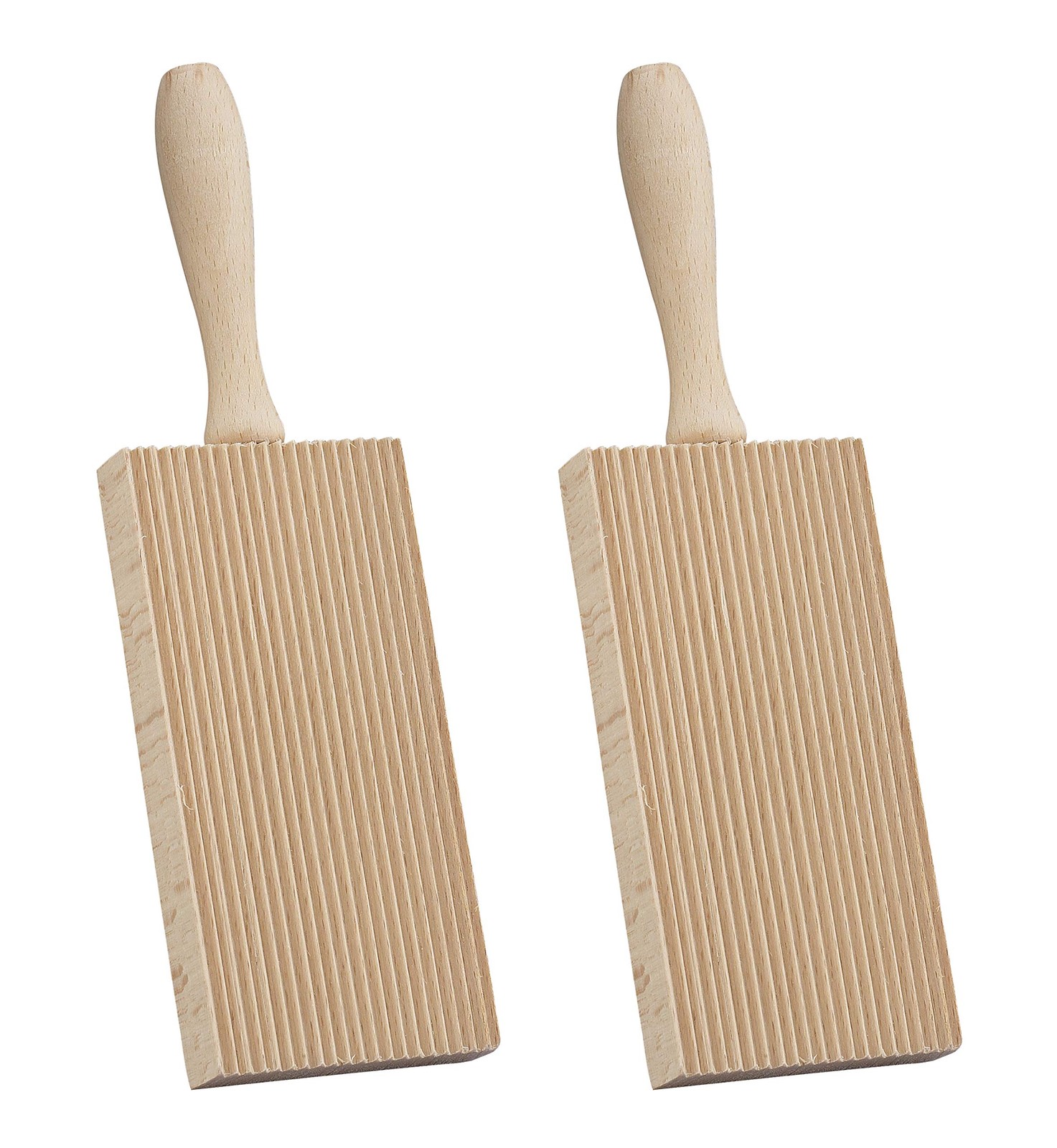 Fante’s Gnocchi Boards, Beechwood, Made In Italy, Set of 2, Gnocchi, Beige