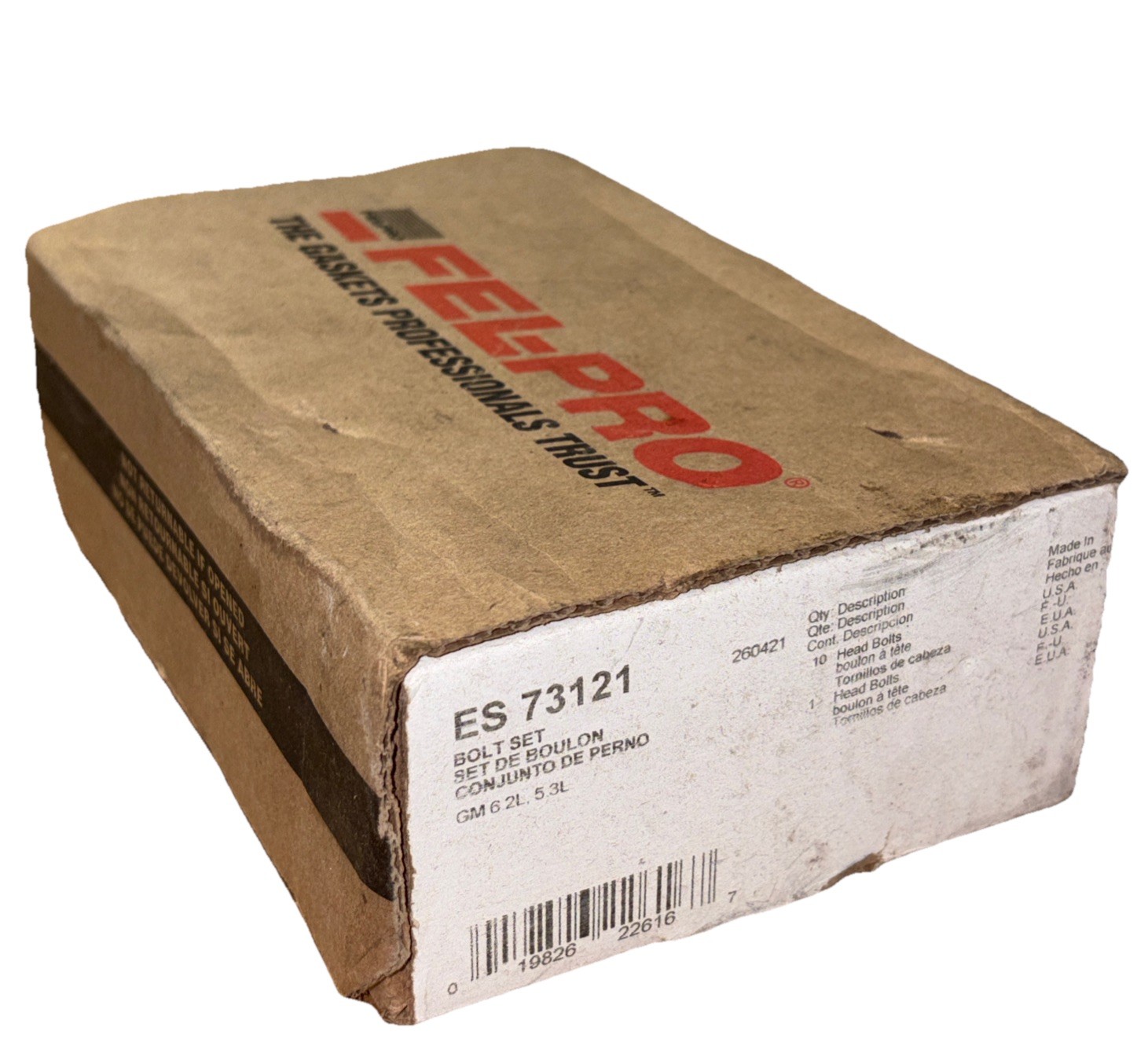 Fel-Pro ES 73121 Engine Cylinder Head Bolt Set GM6.2L,5.3L