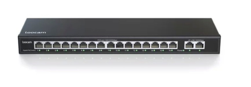 Loocam 16+2 Gigabit POE Unmanaged Network Switch