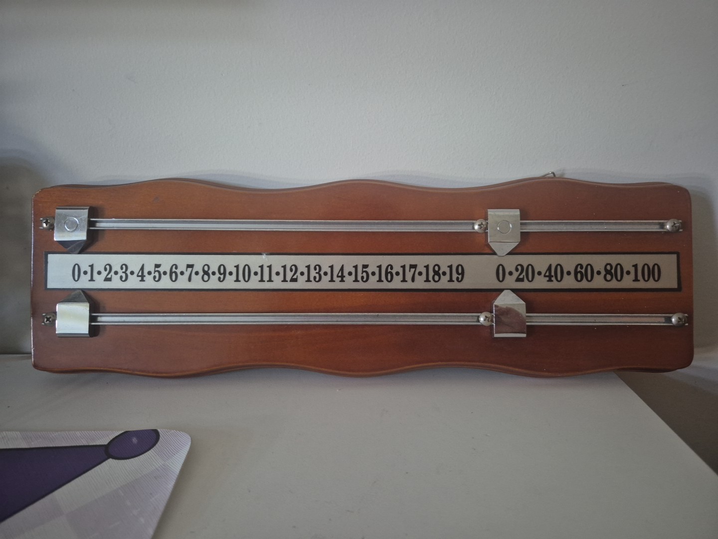 manual 2-track billiards and snooker scoreboard
