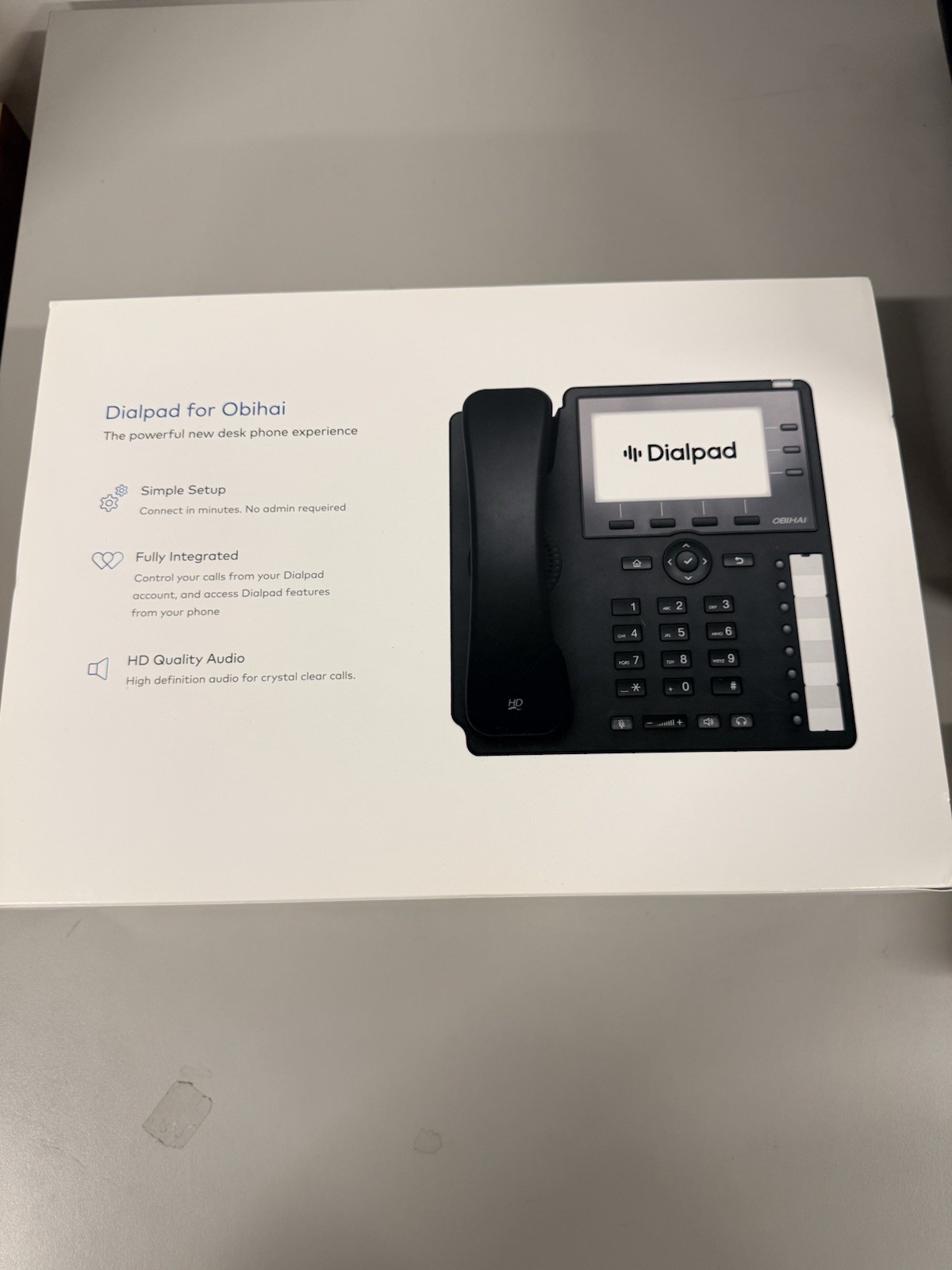 Dialpad for Obihai desk phone.