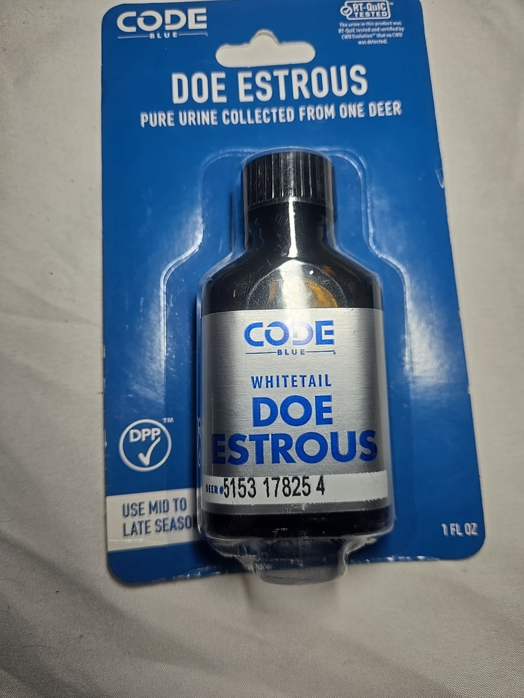 Code Blue Whitetail Doe Estrous - New- 100% Pure From One Deer