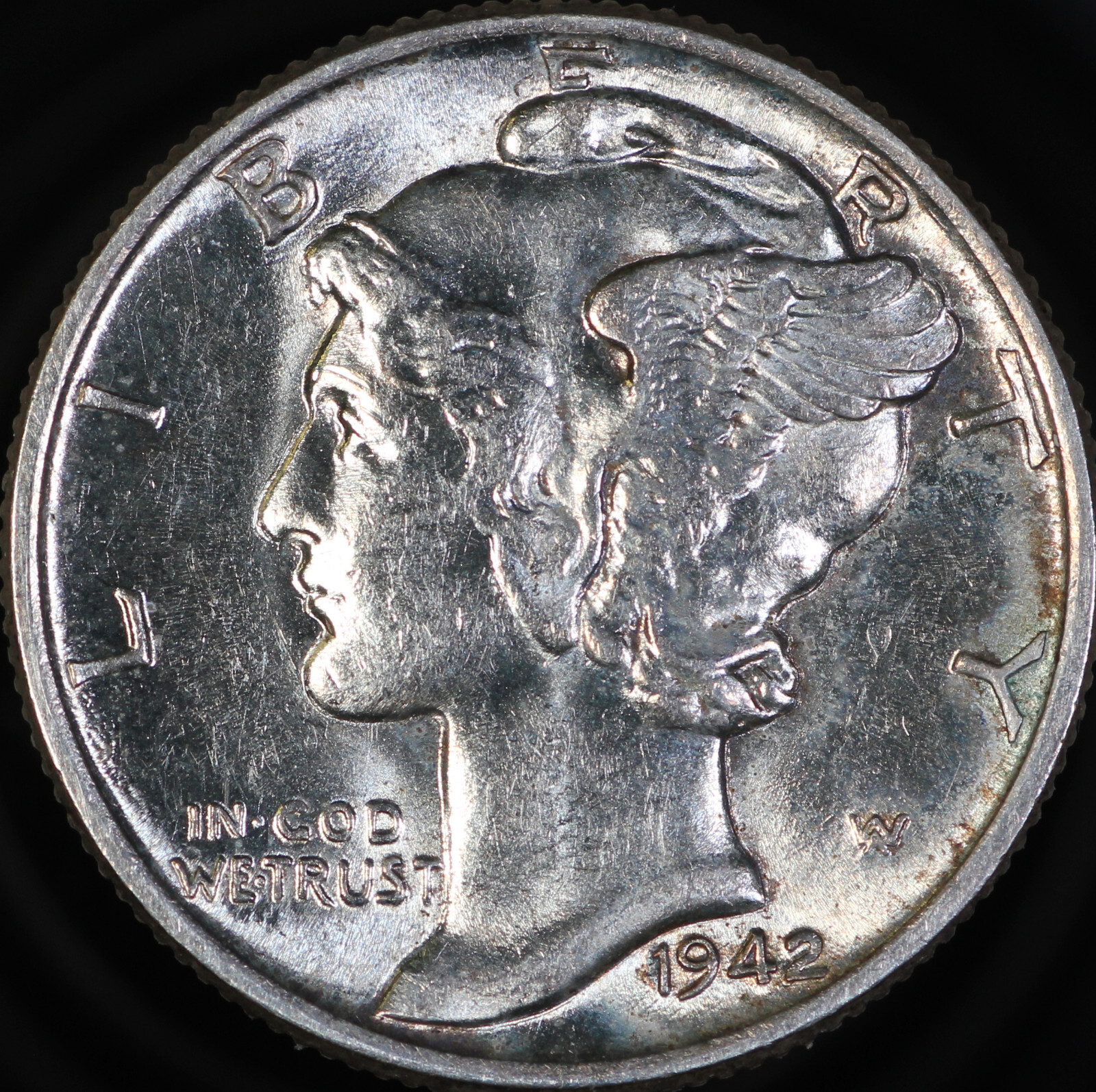 1942 Mercury Dime GEM BU