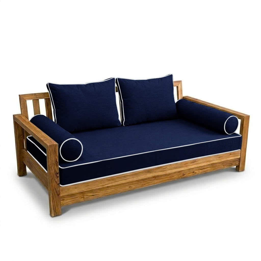 COVER ONLY STYLE 1 Mattress Pillow Daybed Porch Swing Contrast Trim TwinXL AD101
