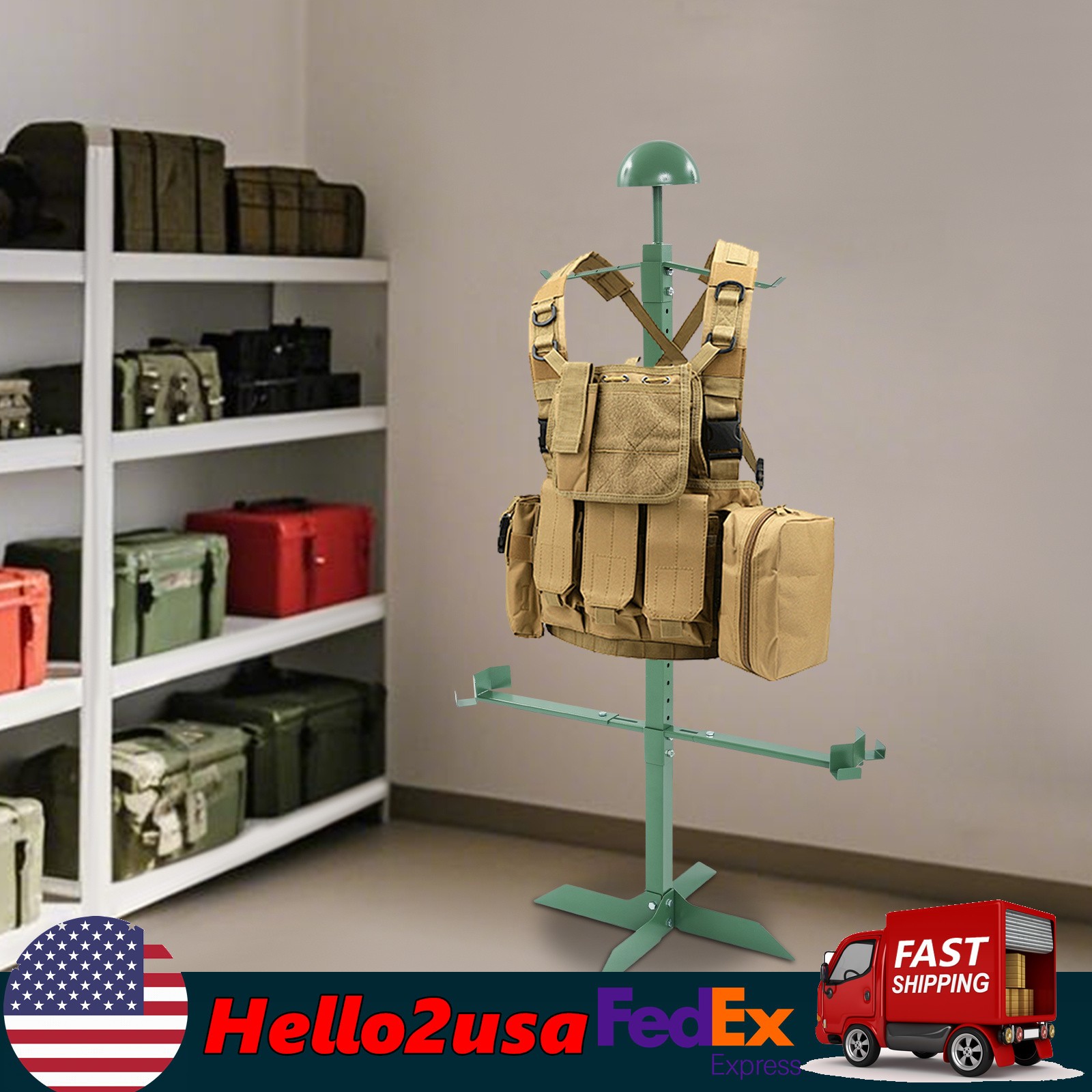 85 lbs Tactical Military Gear Stand Versatile Storage Heavy Duty Gear Stand