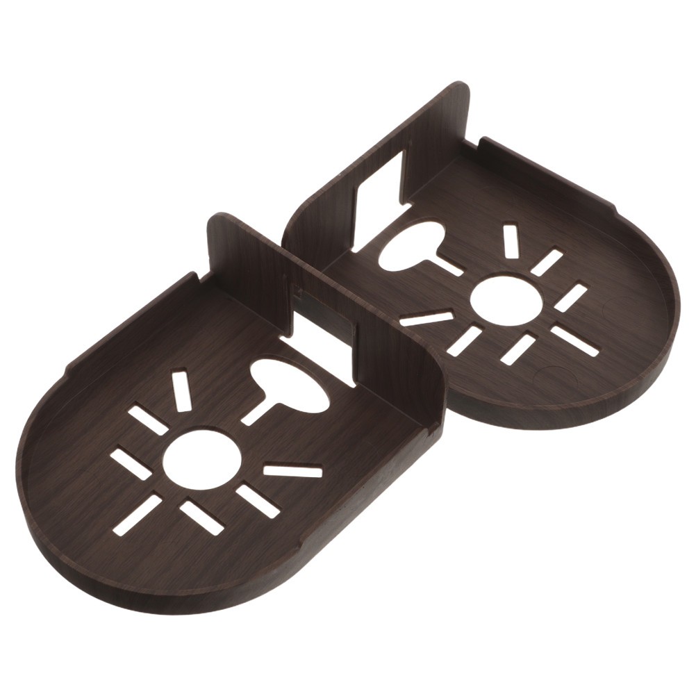 2Pcs Reusable Plastic Security Camera Wall Mount Floating Shelves for Indoor Use
