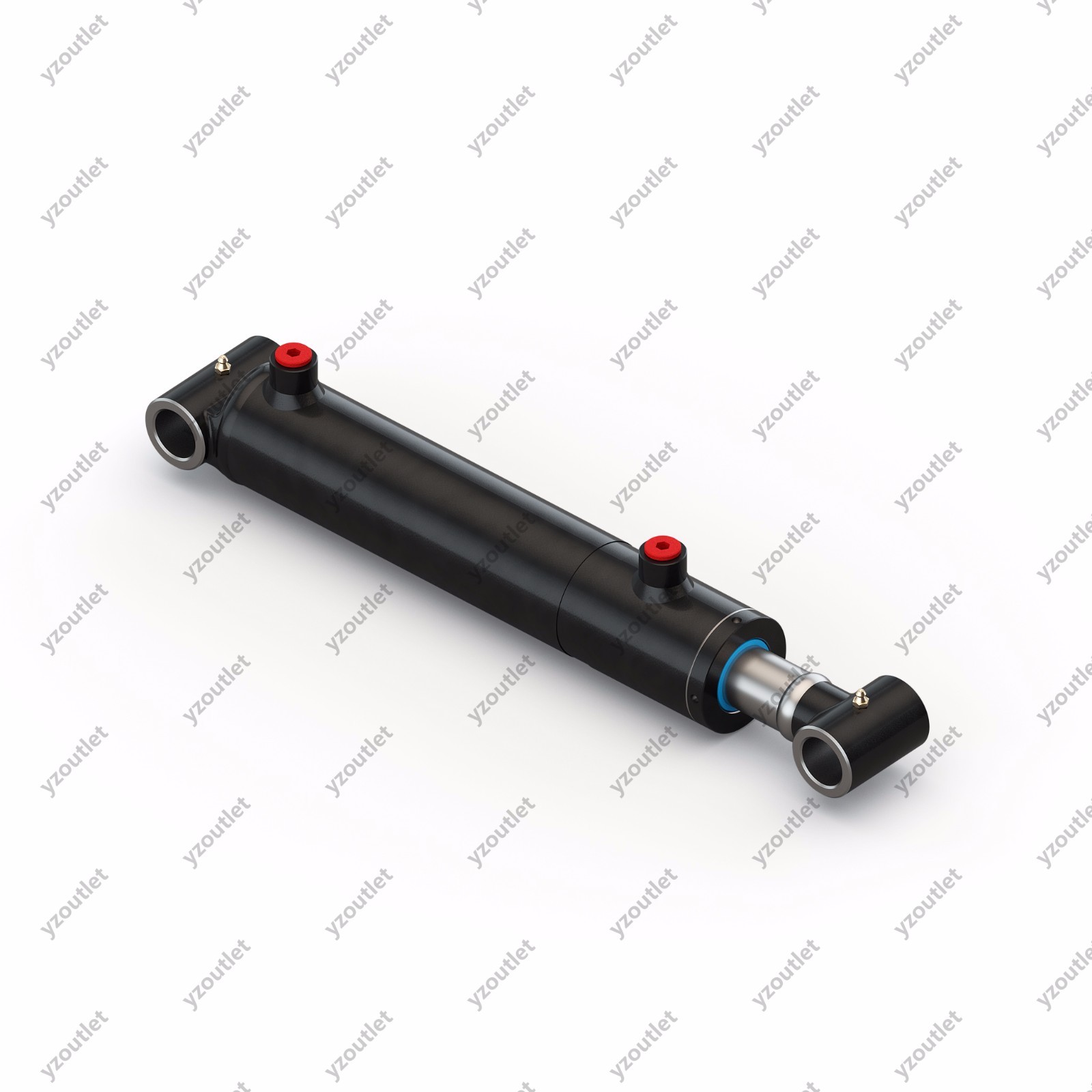 3" Bore , 8" Stroke, Hydraulic Welded Cylinder - Cross Tube