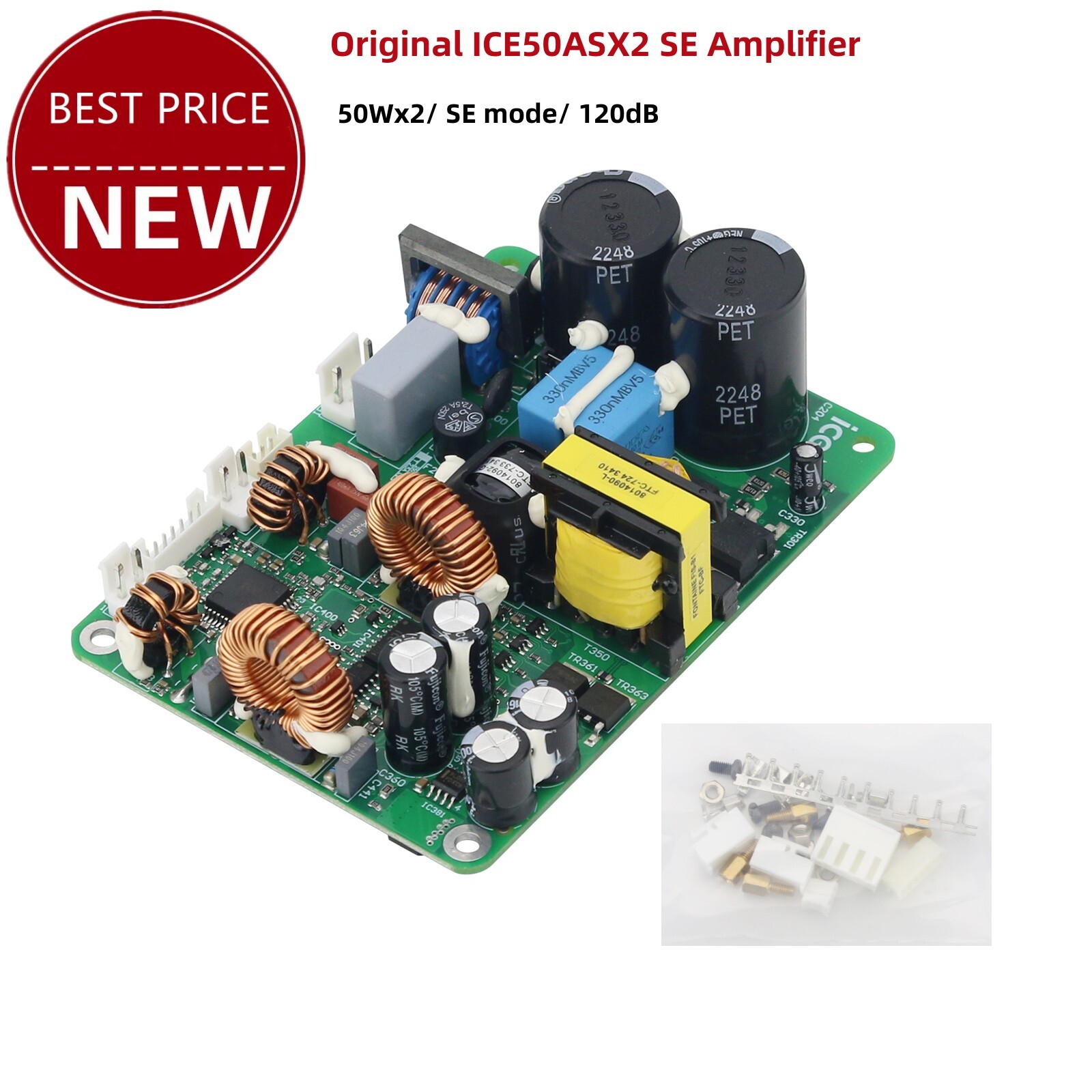 Original ICE50ASX2 50Wx2 SE Stereo Amplifier Board Hifi Power Amp for ICEPOWER