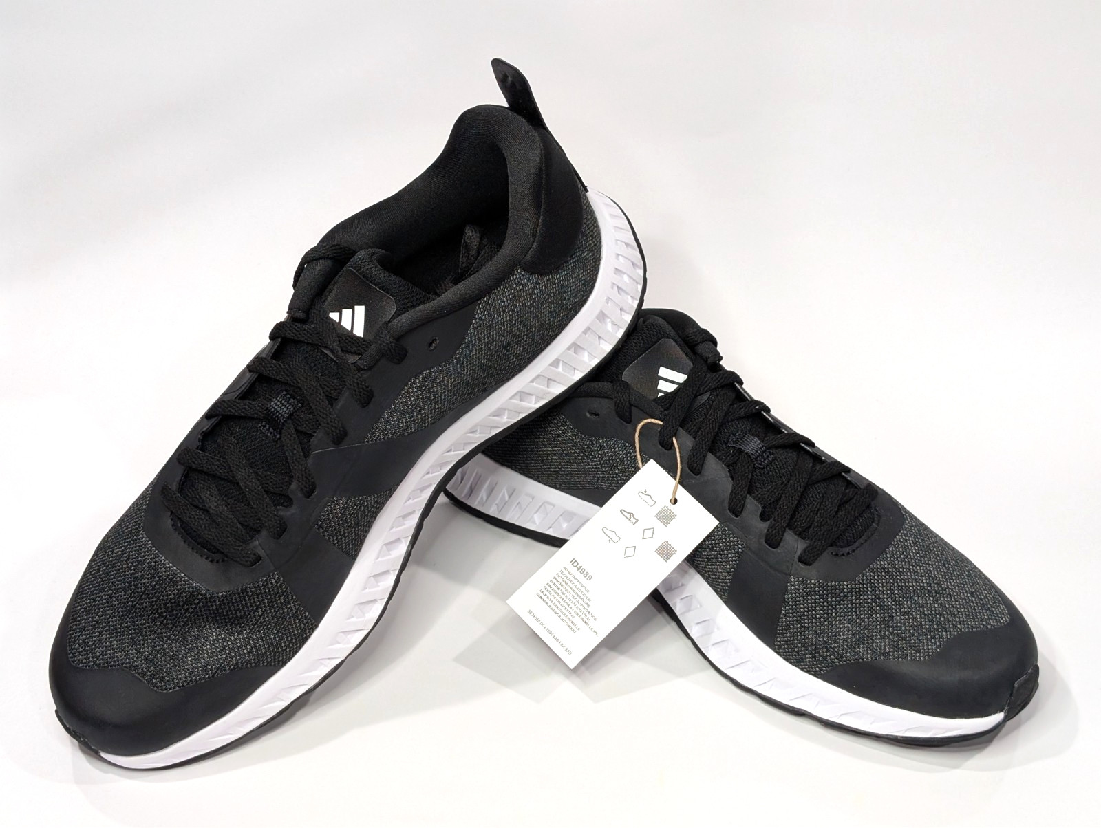 adidas Everyset Trainer Black/White Men's Sneakers - Size 9.5/11/13 NWB ID4989