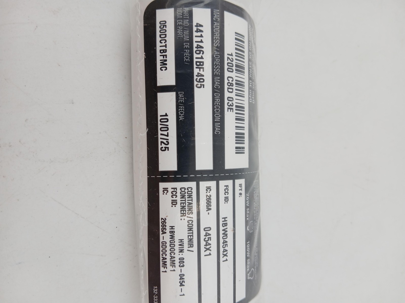 MyQ Garage Door 050DCTBFMC Wi-Fi Binding Post White Replacement Hardware Kit