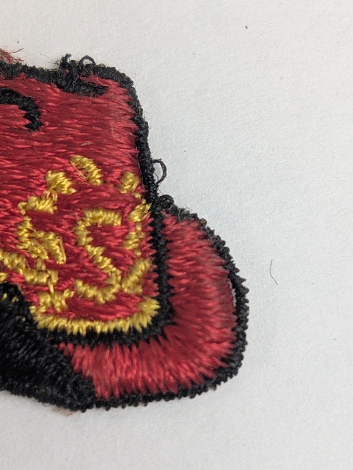 Vintage Cap Hat Patch Red Western Cowboy Flame Fire Embroidered