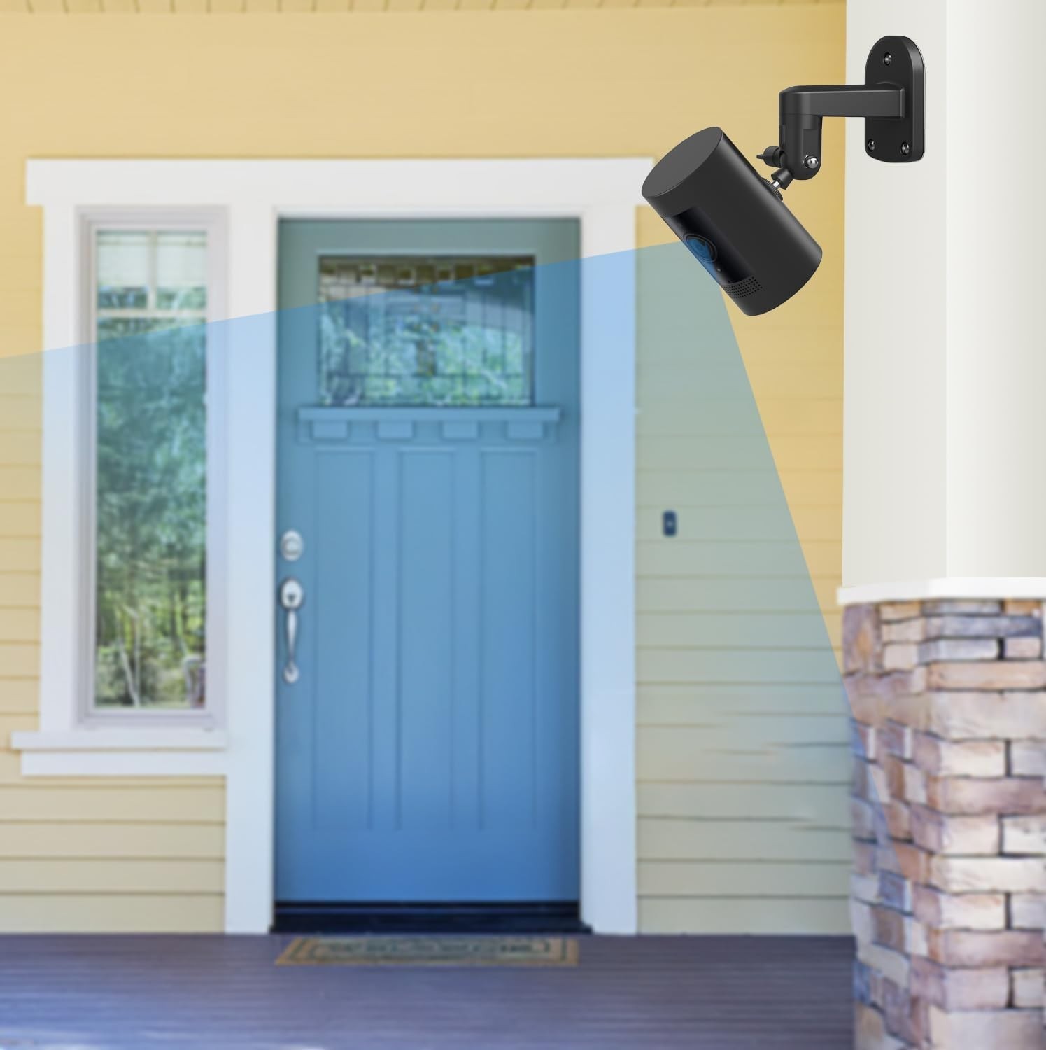 Weatherproof Aluminum Wall Mounts for Ring Cameras - 2-Pack Adjustable Bracket