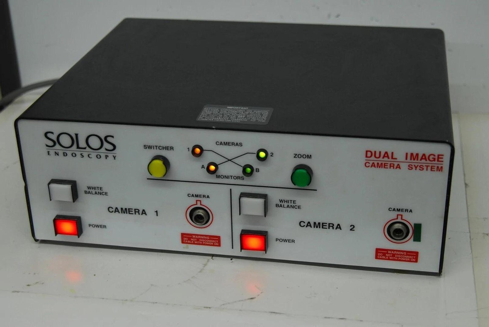 Solos Endoscopy GS-9490S NTSC Dual Image Camera System