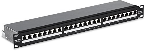 TRENDnet 24-Port Cat6A Shielded 1U Patch Panel (tc-p24c6as) (tcp24c6as)