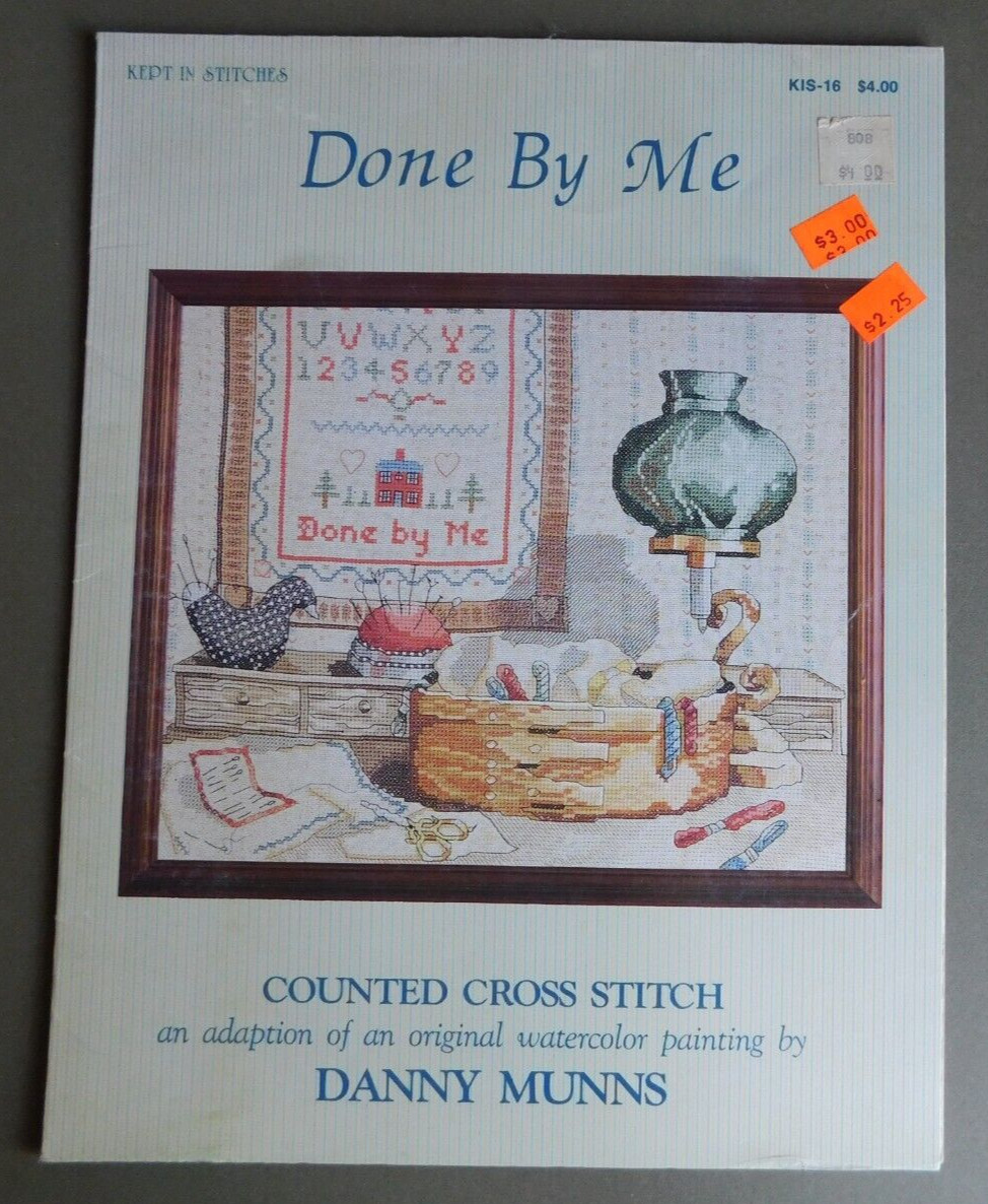Done By Me: Counted cross-stitch pattern adaption of Danny Munns painting - 1988