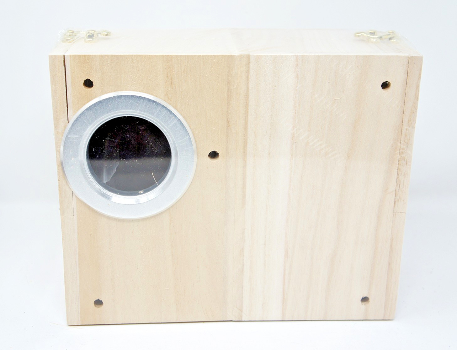 Wooden Small Bird Breeding Box Nesting Budgie House Bird Parrots 8x5x5 2 Pack