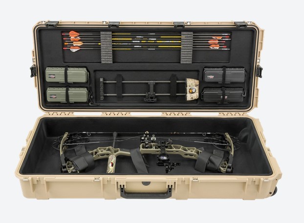 SKB Cases 3I-4217-Plp-T: Iseries Large Bow Case, Tan, Black Plush