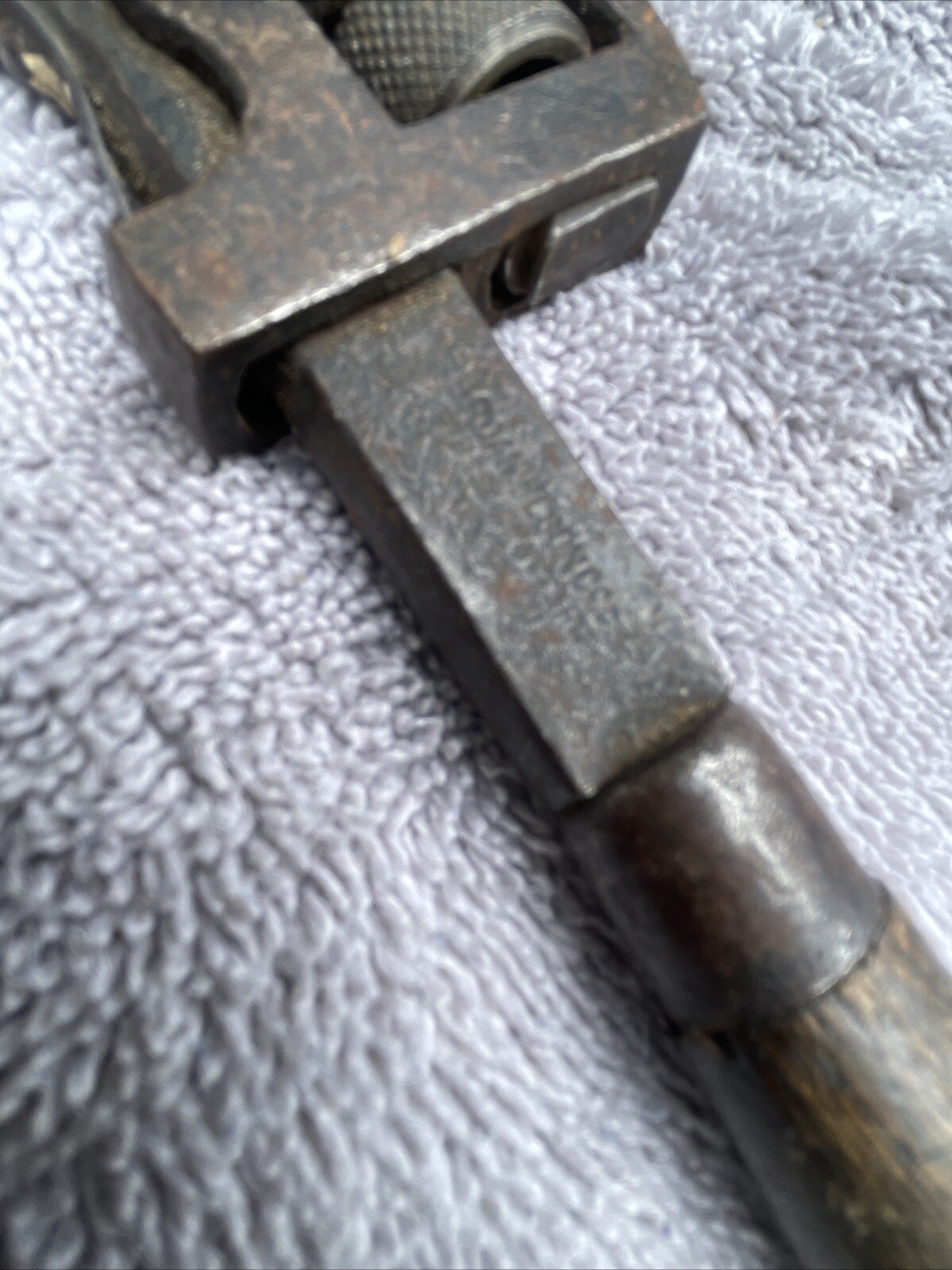 Monkey Wrench Wood Handle 7”