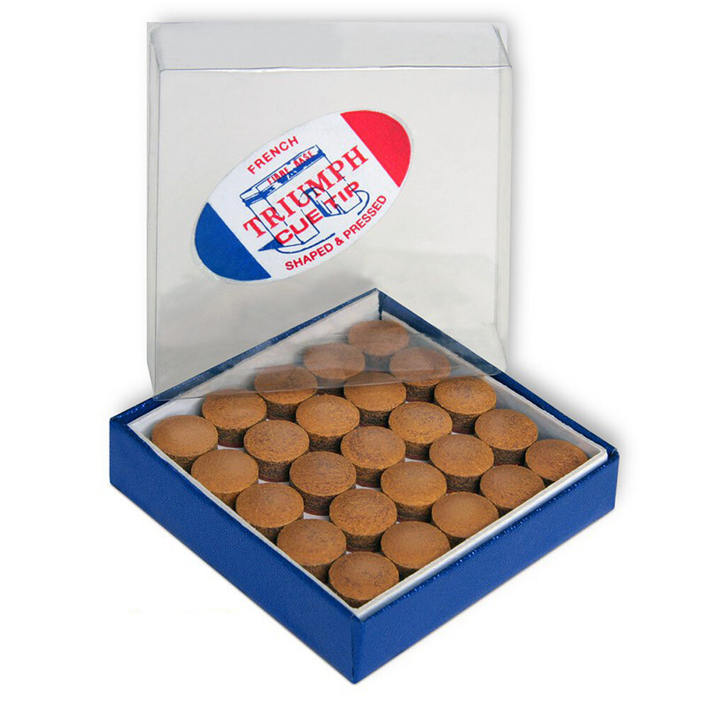 50 Triumph Billiard Pool Cue Tips by Tweeten Fibre Co.- 1 box