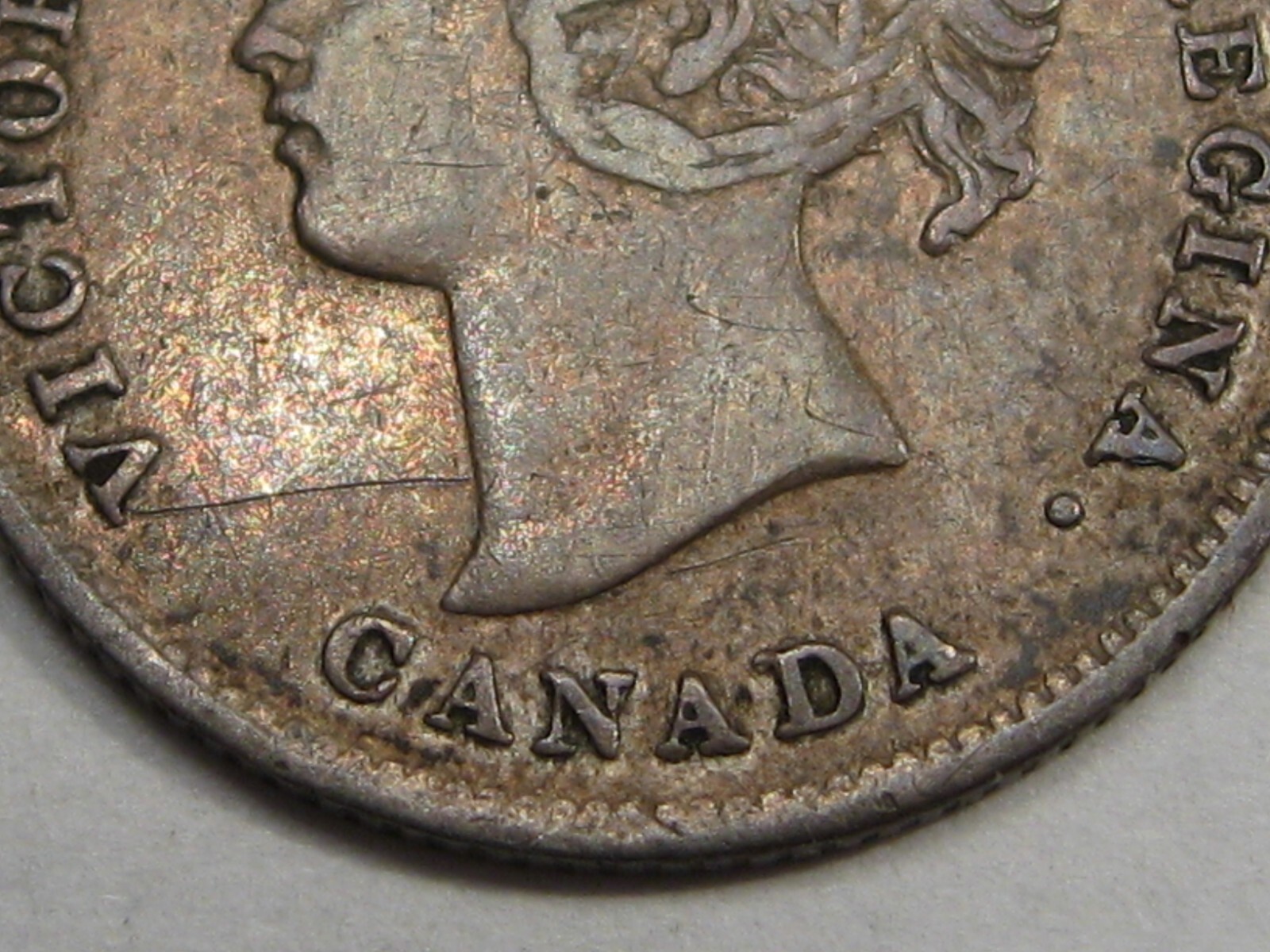 F/VF 1897 Five Cent 5¢ CANADA. #38