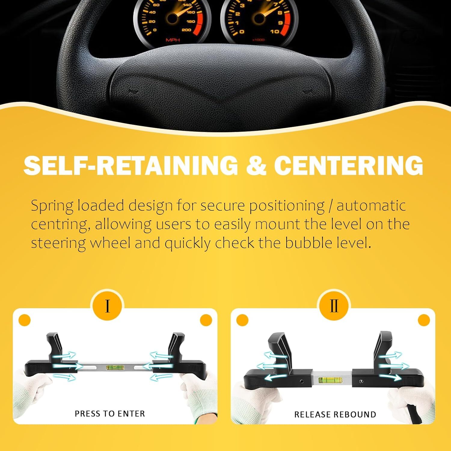 ATD-3100 Steering Wheel Level Alignment Tool for Spring-Loaded Steering Wheel