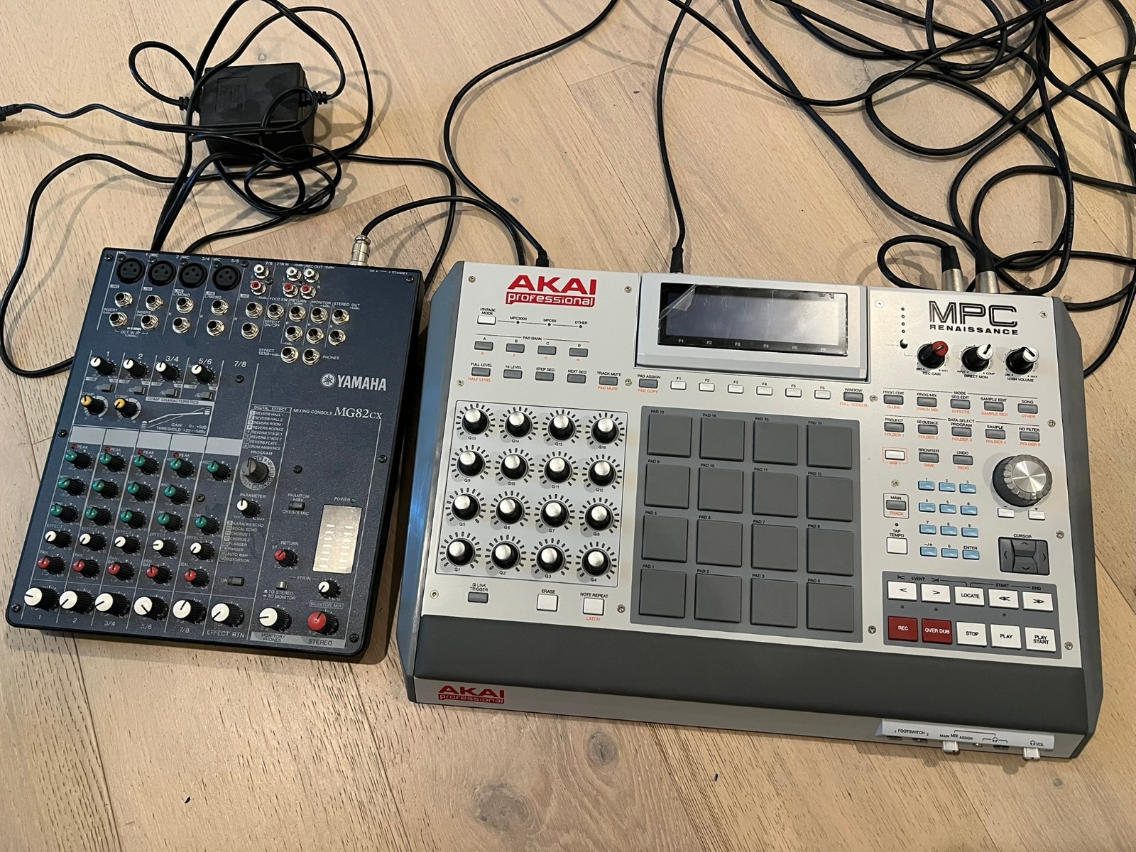 Akai MPC Renaissance + Yamaha MG82CX Mixer Bundle - Lightly Used