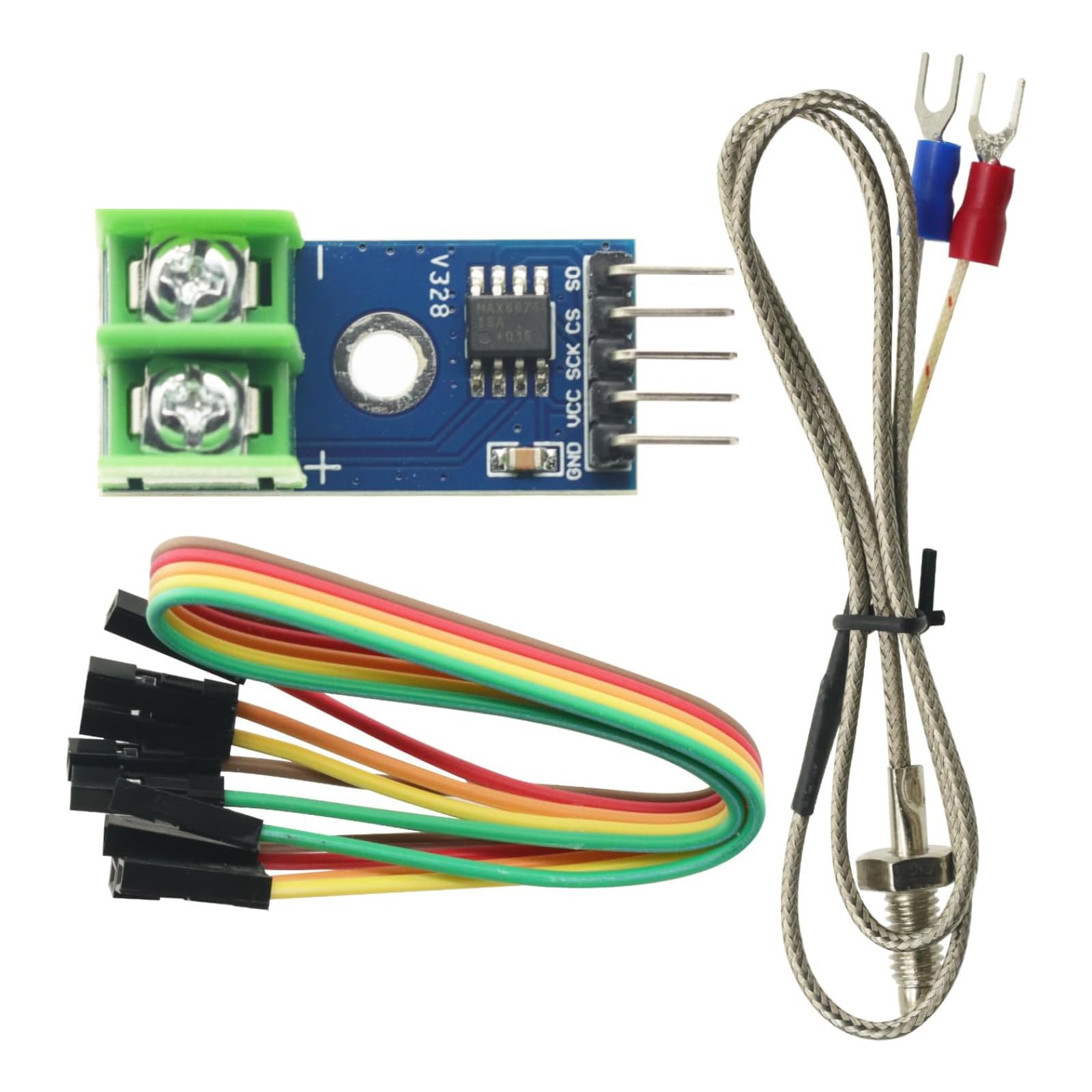 DC 35V MAX6675 Module K Type Thermocouple Temperature Sensor Set M6 Screw