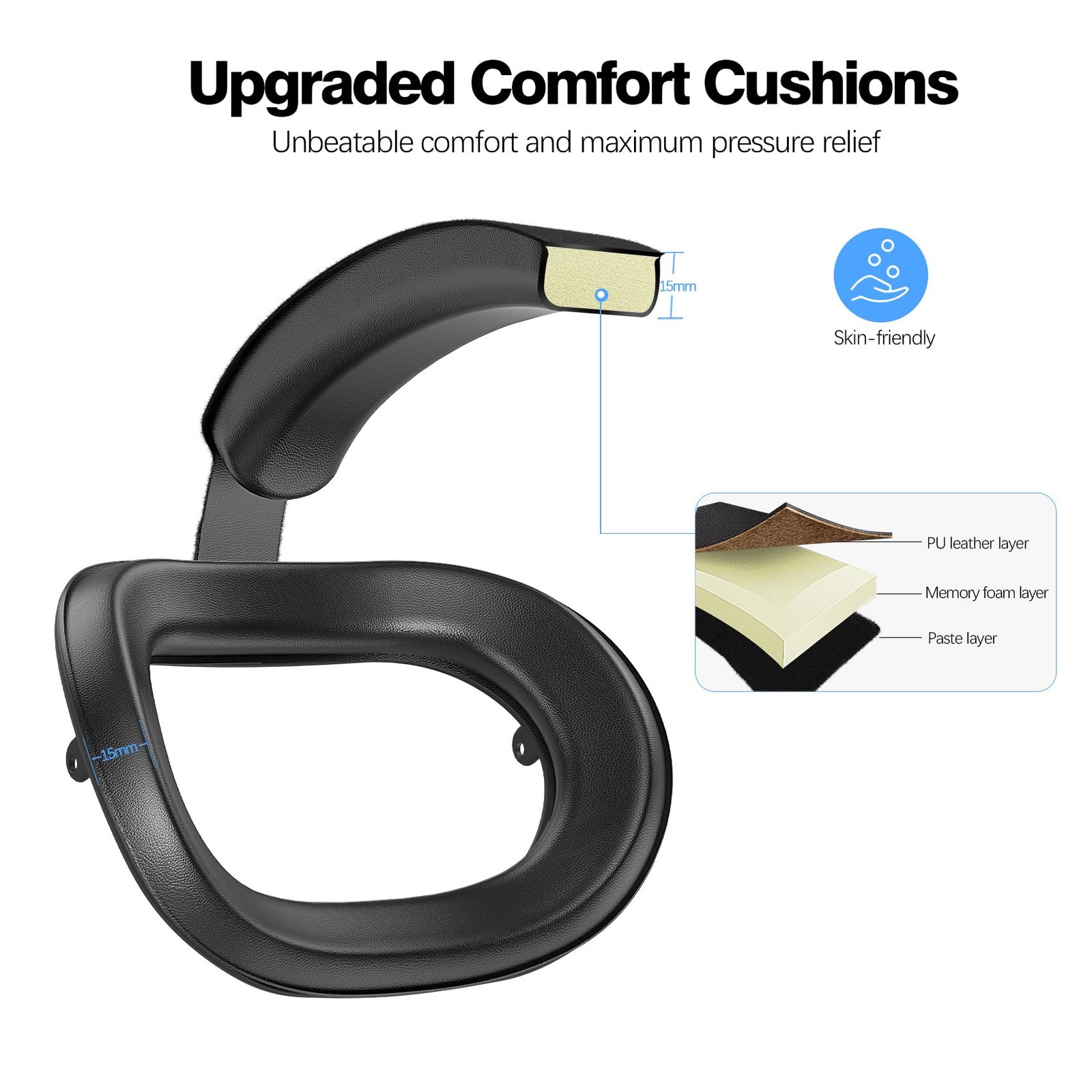 Comfort Head Strap for Meta Quest 3S - Adjustable Elite Strap Replacement wit...
