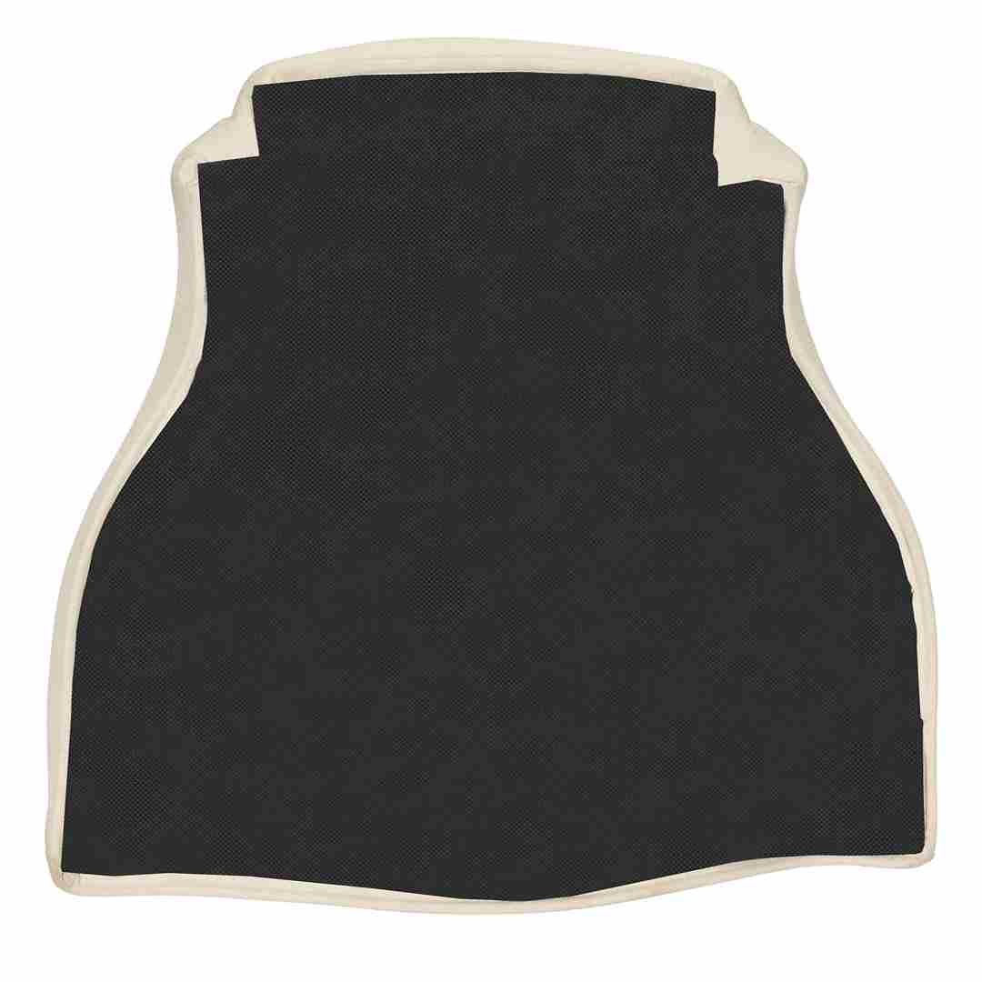 Ivory 2.0" Thick Fabric Panel Back Replacement Cushion for Louis Pop and Royal