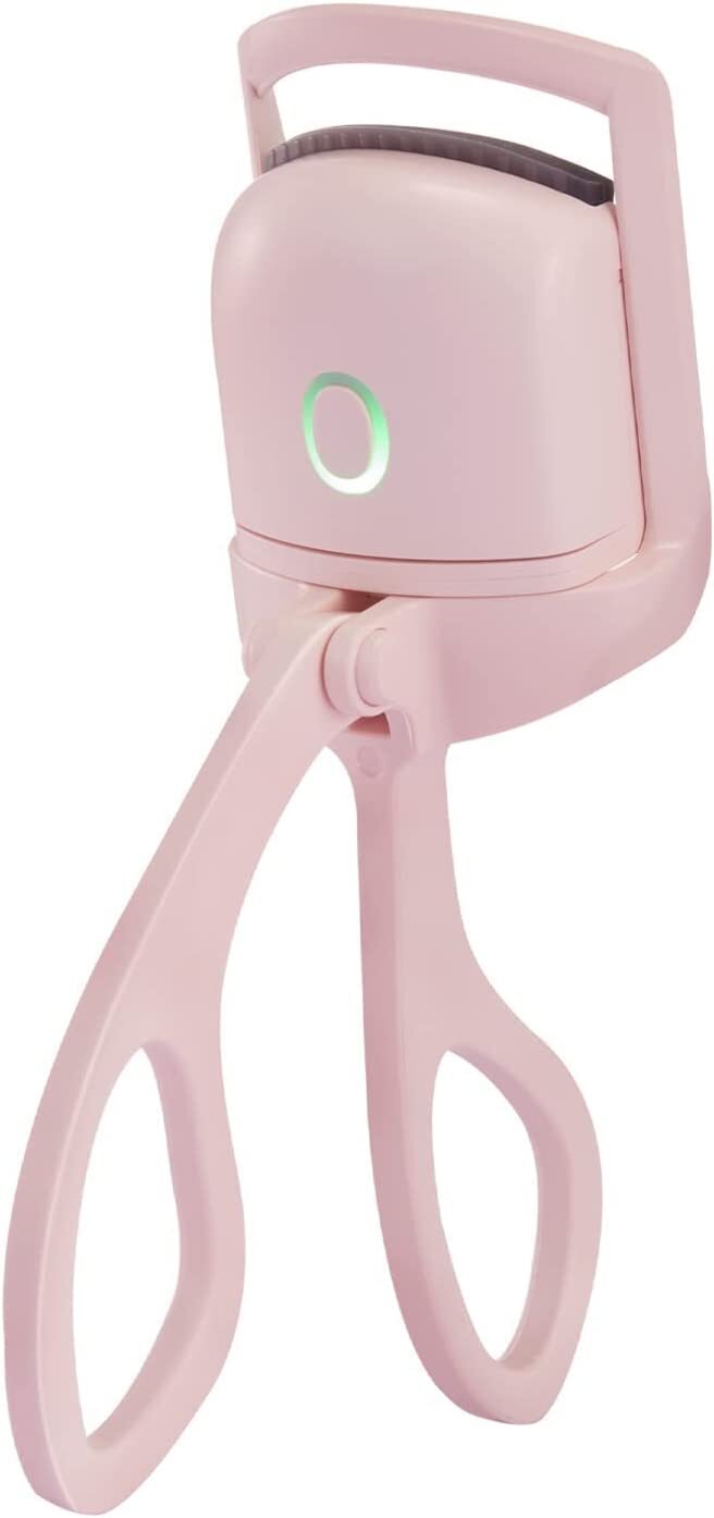 Heated Eyelash Curler, Electric Curlers,USB Rechargeable Eye Lash Curler  (Pink)