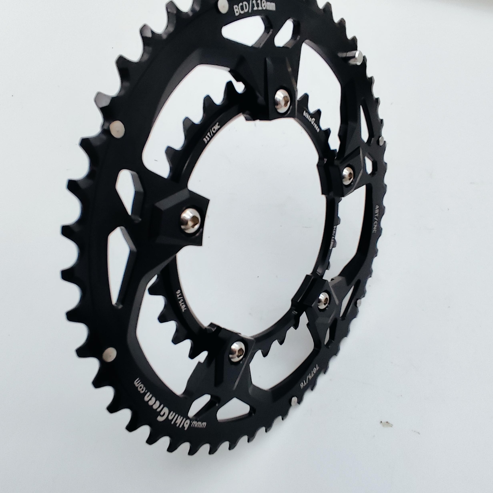 bikinGreen CNC Road Chainring 48/31T BCD 110 5 Bolts 9-12 Speed