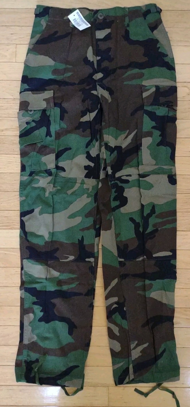 NWT Winter Weight BDU Woodland Camo Military Pants Small Long