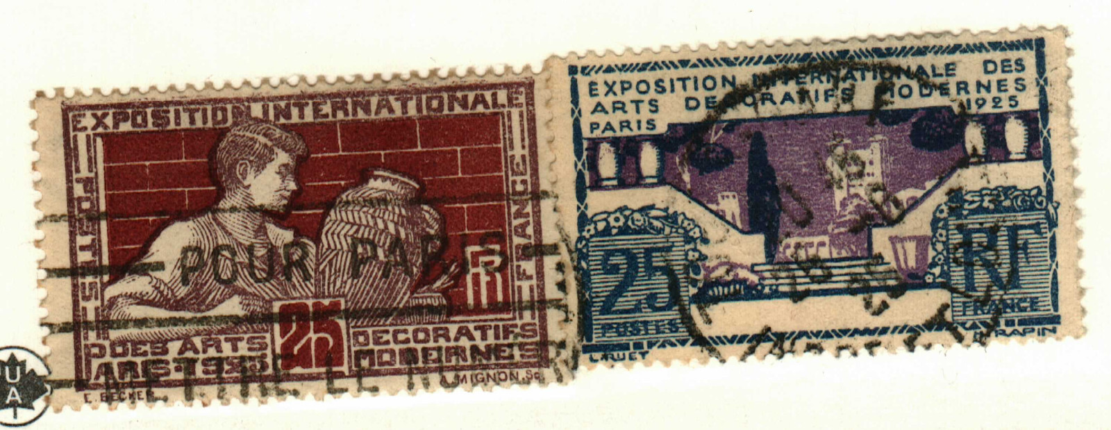 France #222-3 used