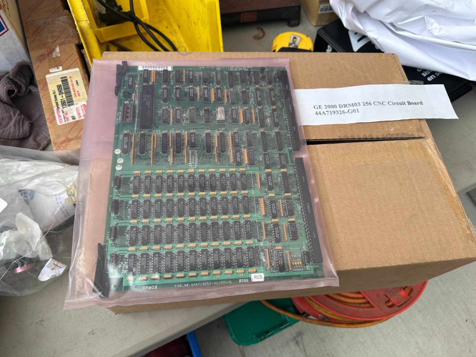 GE 2000 DRM03 256K Byte DRAM CNC Circuit Board 44A719326-G01