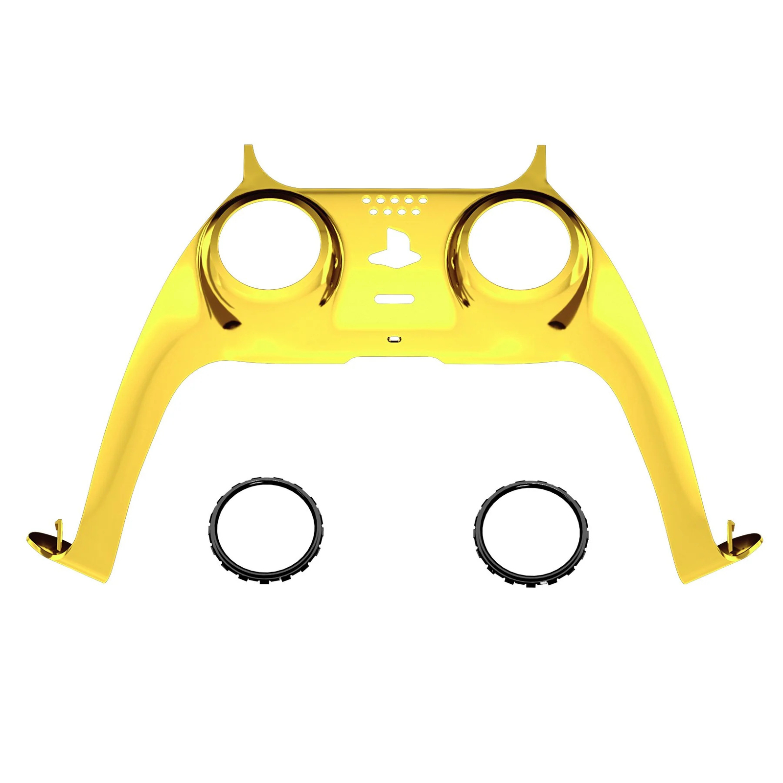 New Replacement Front Trim Shell w/Accent Rings compatible with PS5 Controller