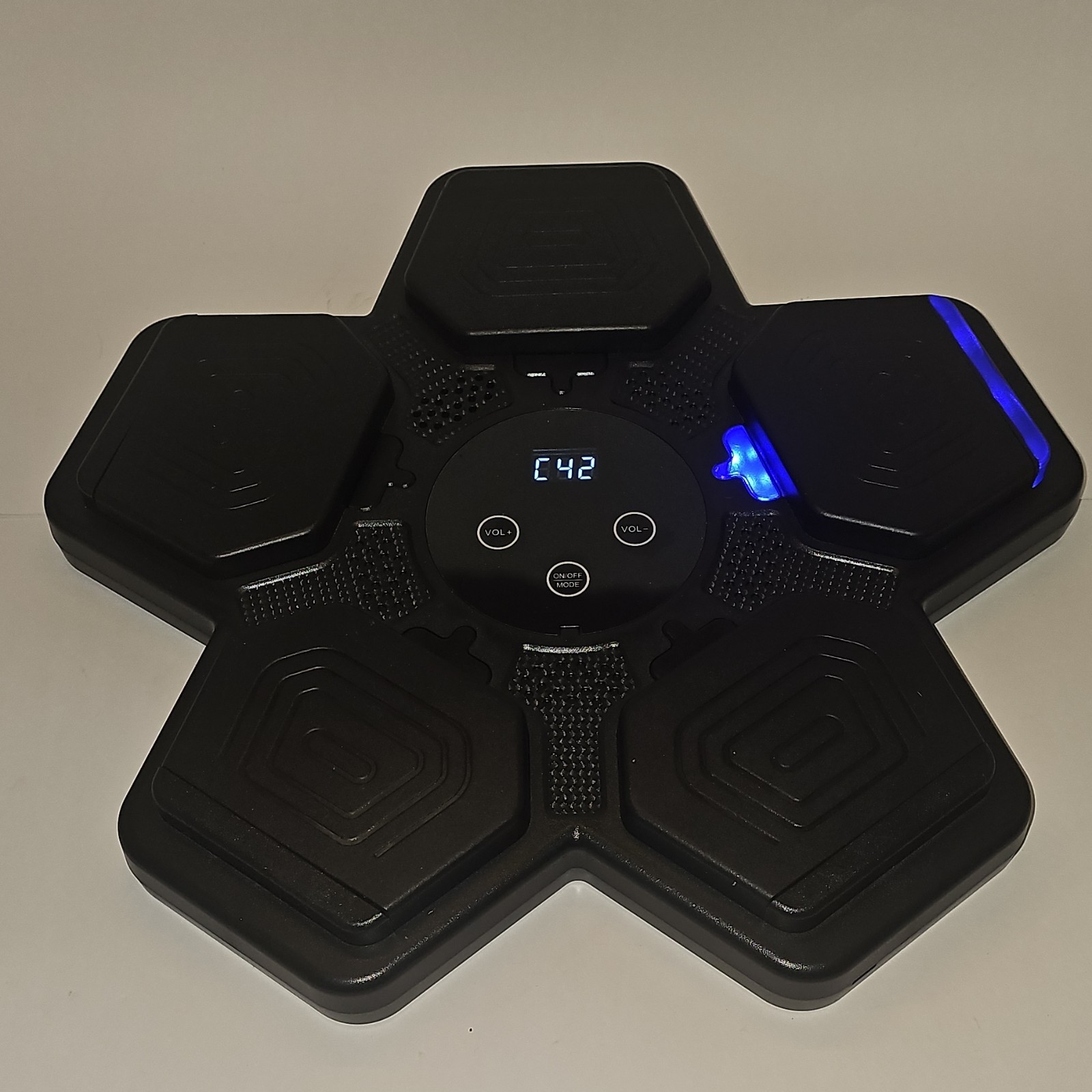 Music Boxing Target Drum Pad Digital 6-Pad LED Display Lightweight USB Manual
