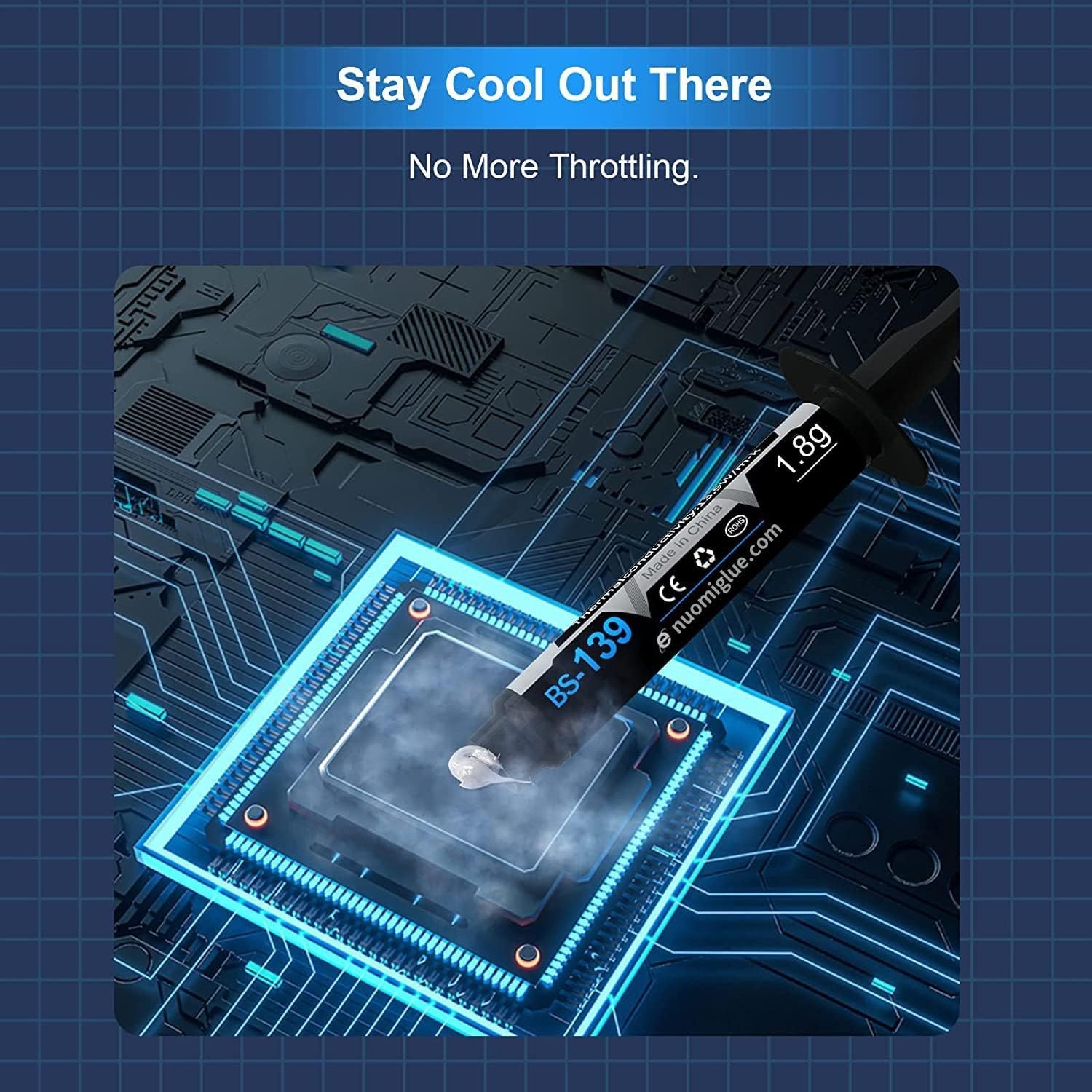 Durable Thermal Paste, 1.8g with Toolkit - Perfect for Overclocking Enthusiasts