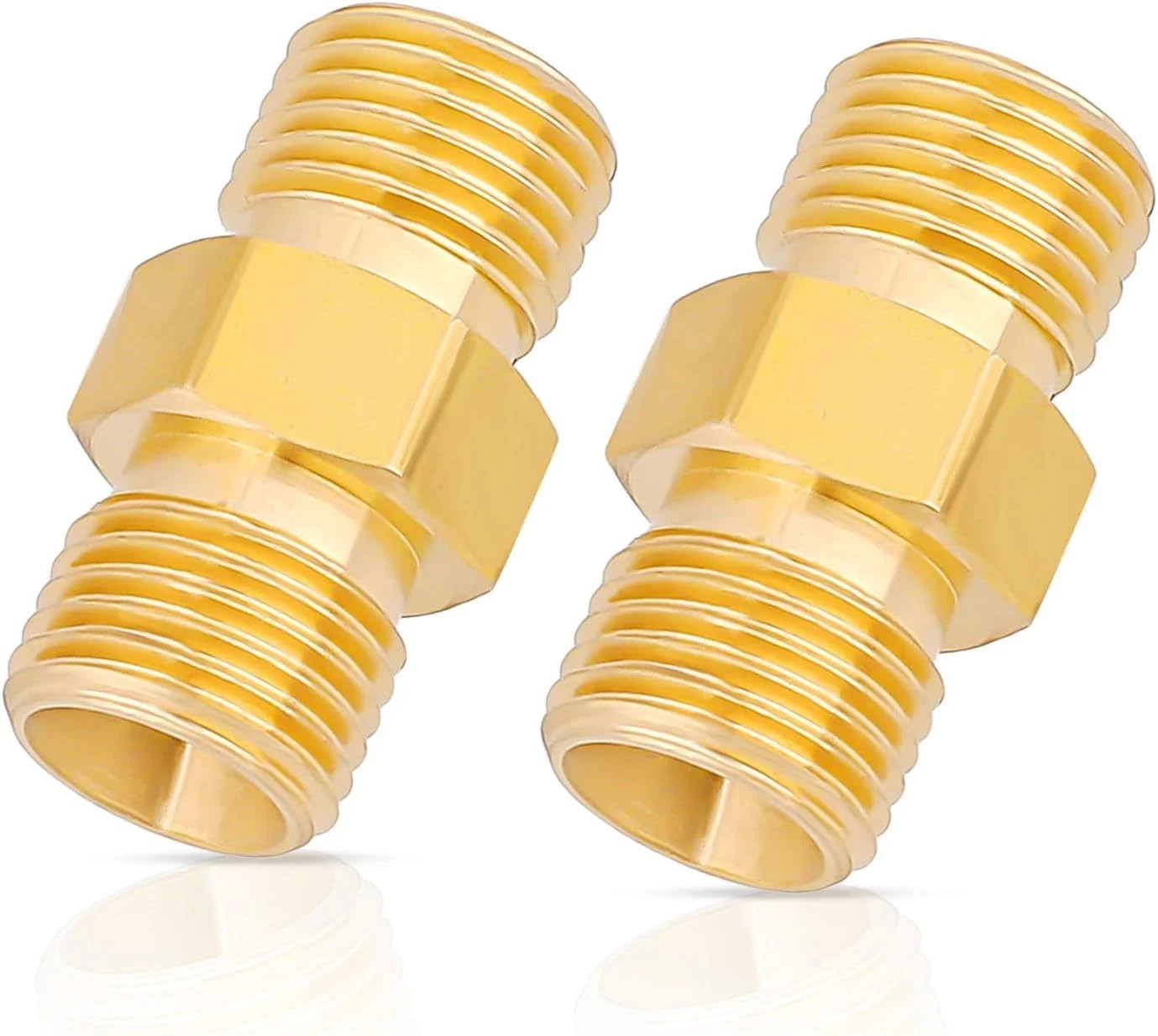 2PCS Welding Hose Coupler Adapter Set Torch Hose Repair Kit 9/16"-18 LH&RH for O