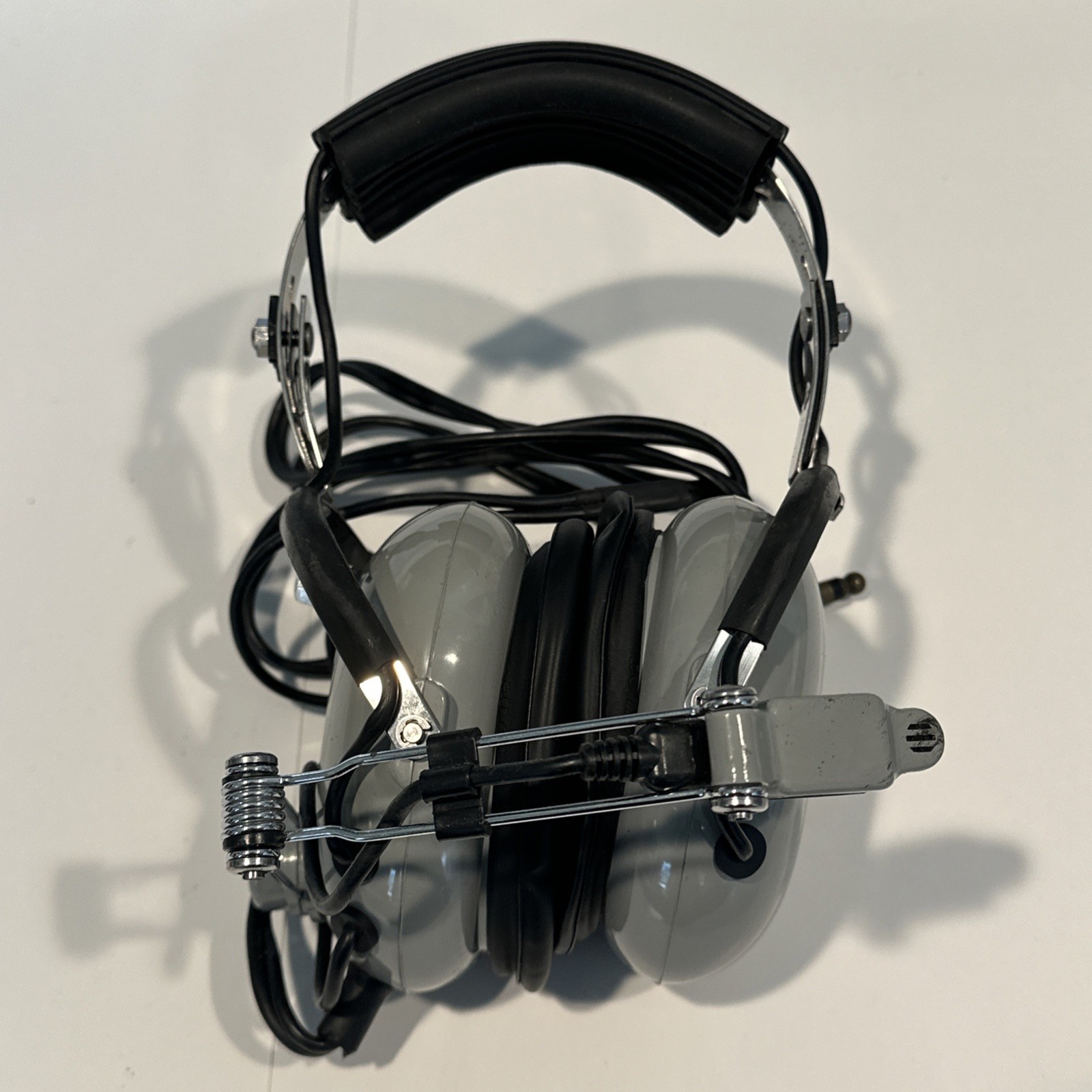 Soft Comm Concept Industries Pilot Headphones Headset Model C-40 Untested
